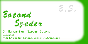 botond szeder business card